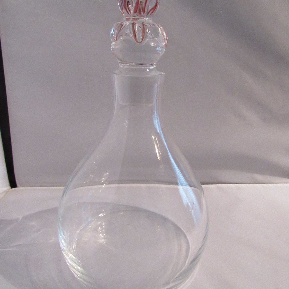 Murano Glass Decanter with Stopper Ellegi Glass Shop - Purchased in Venice